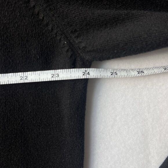 Eddie Bauer V-Neck Sweater Mens XL Black Cashmere Blend Soft Cozy Preppy Casual - Picture 12 of 14